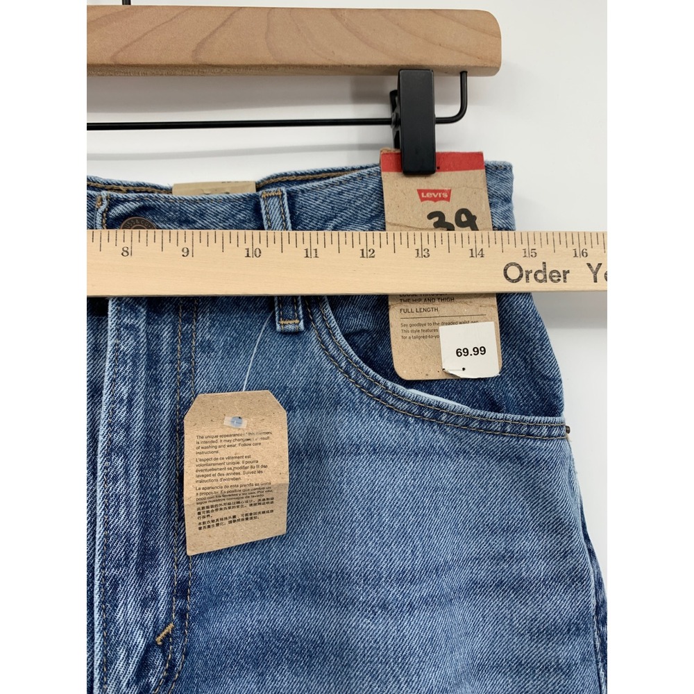 Levi Cinch Barrel Jeans Women 29 Blue 100% Cotton Fade Denim Pants NEW - Picture 6 of 10